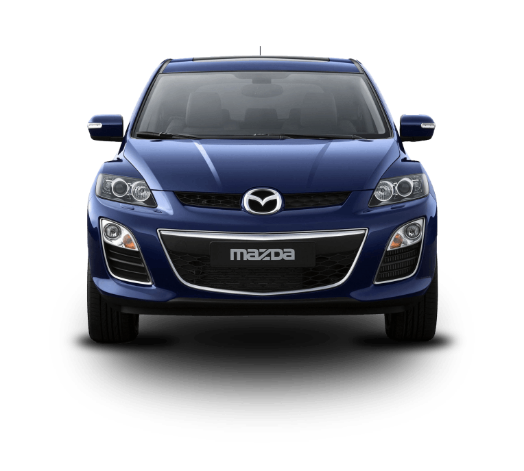 Mazda car blue